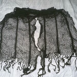 Elegant Olive Green Crochet Scarf